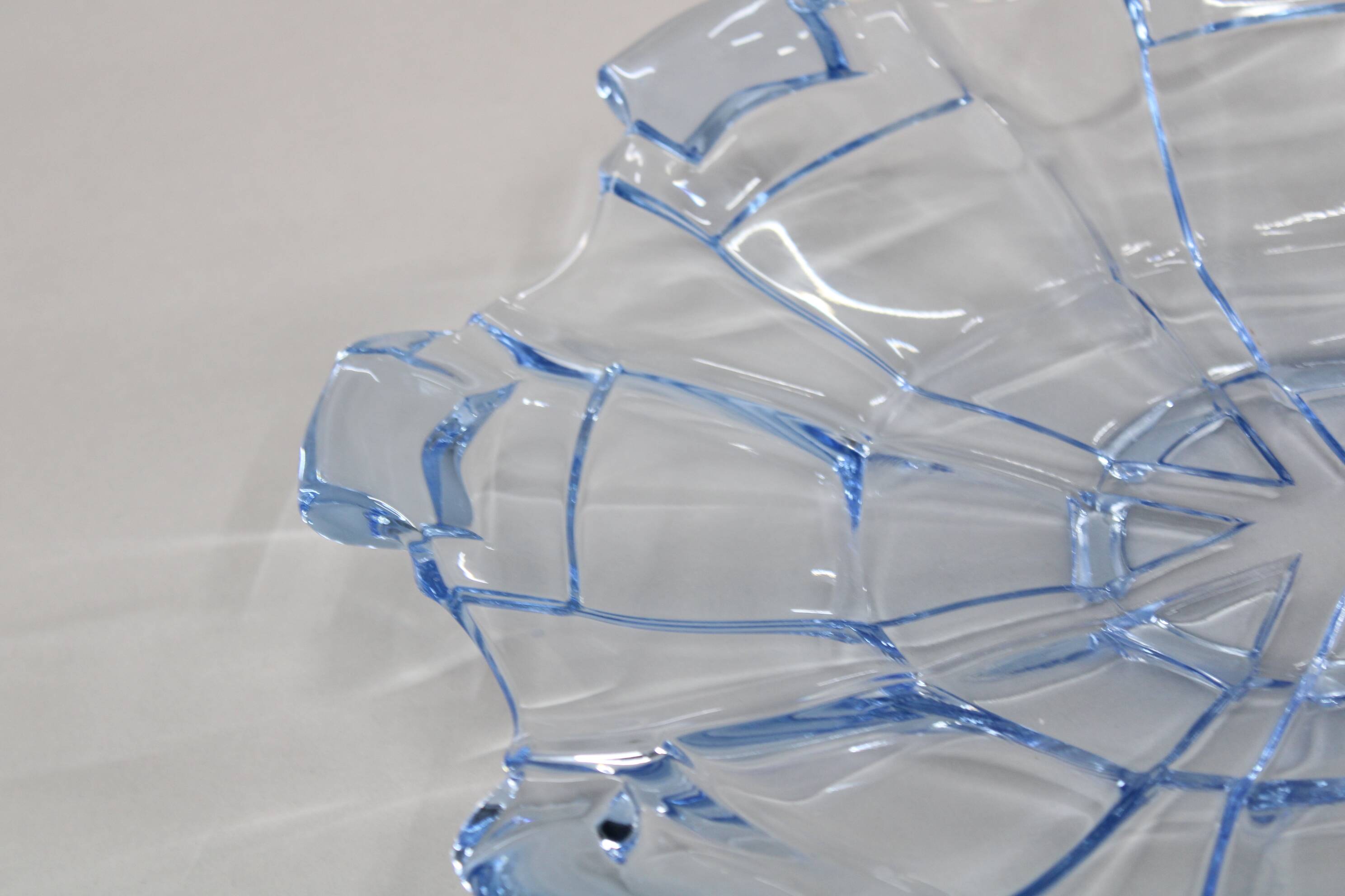 1970s pair of Glass Bowls , Czechoslovakia