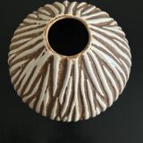 striped ceramic vase 1970