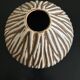 vase en céramique striée 1970