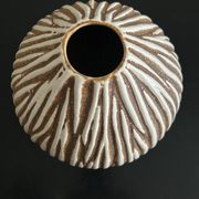 vase en céramique striée 1970