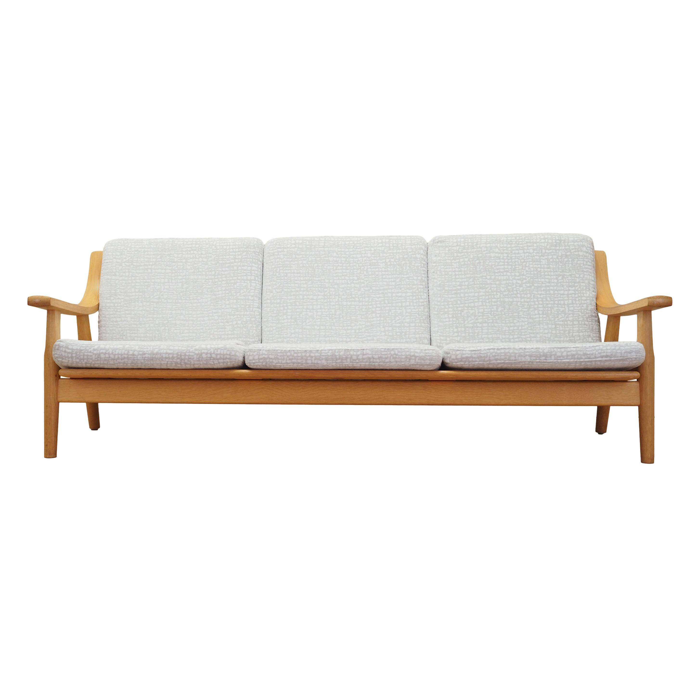 Oak sofa, Danish design, 1960s, designer: Hans J. Wegner, manufacturer: Get