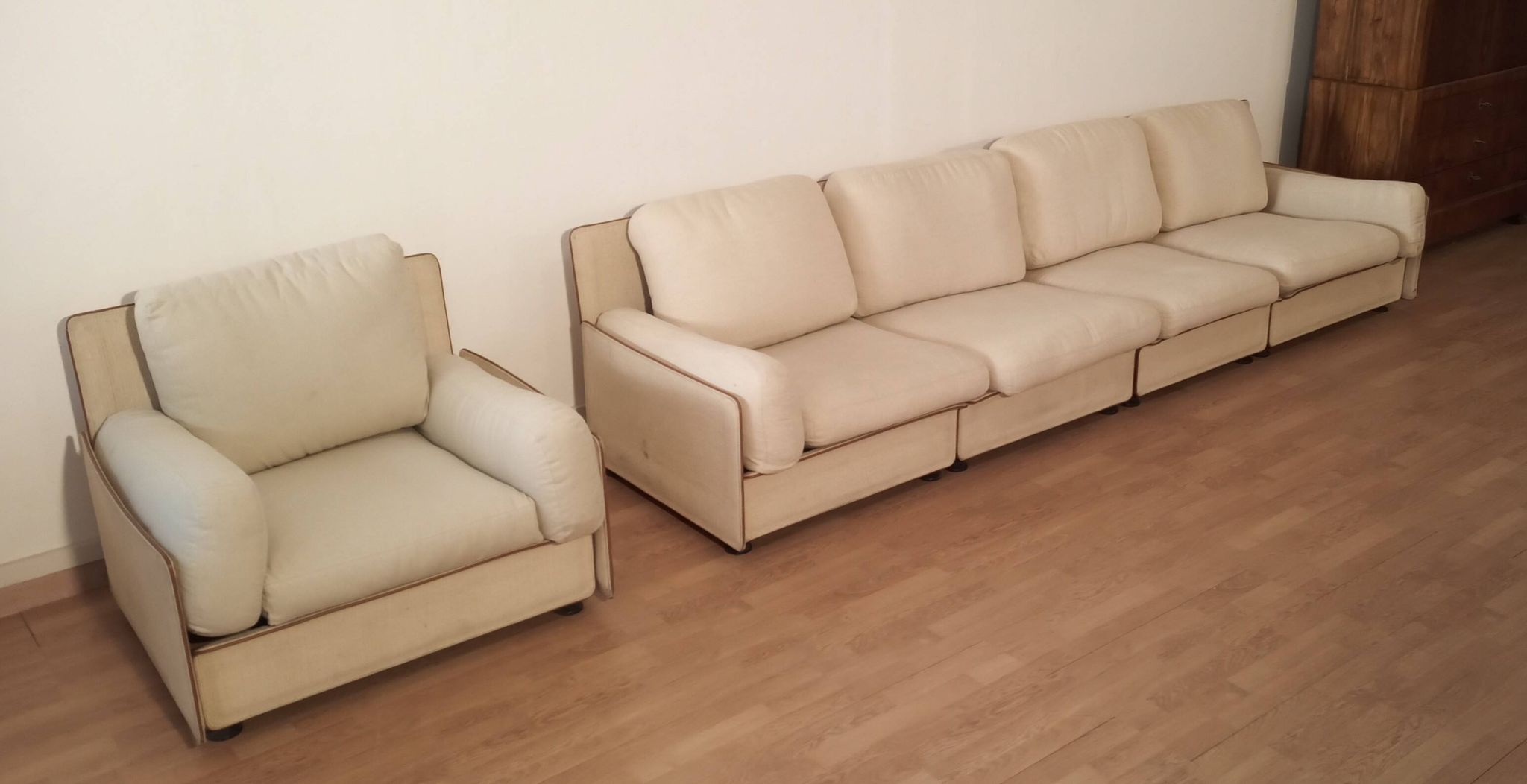 Canapé modulable de Riccardo Arbizzoni pour Zanotta 1978. Modèle Redifiori lot de 5