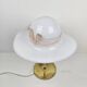 Table Lamp with Brass and Murano Glass, Italy 1970's