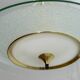 Lustre italien en verre et laiton de style Fontana Arte, années 40