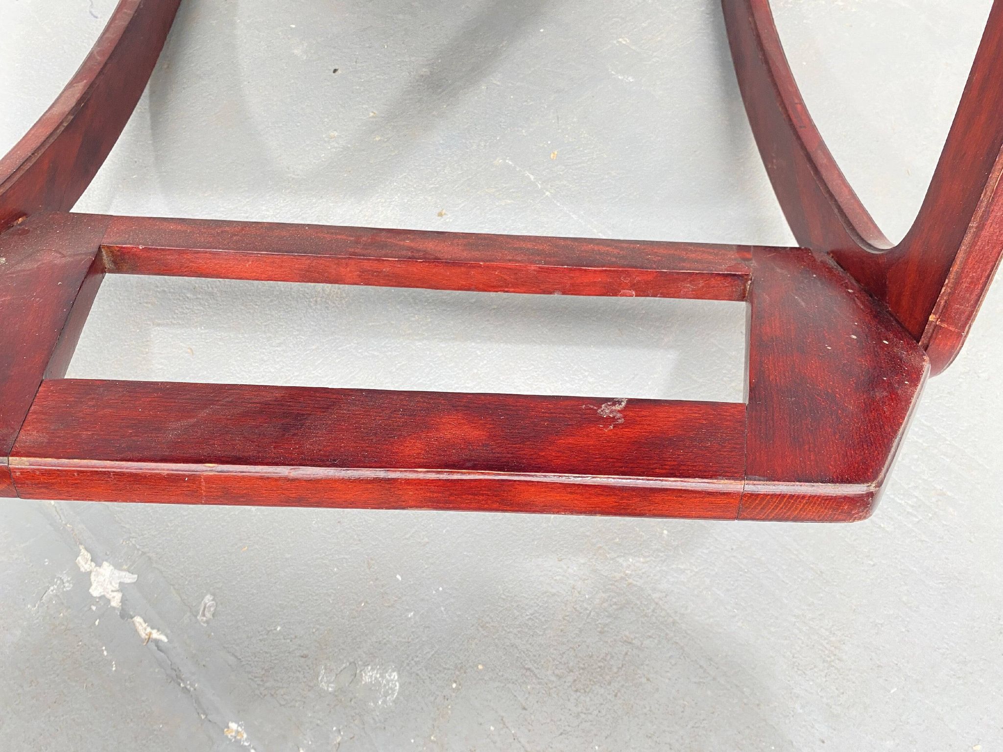 Wooden rocking chair by ÚLUV, mid-century modern, 1970s, Czechoslovakia