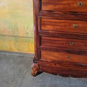 Chiffonnier grande commode en acajou époque xixème