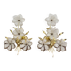 Set of Murano flower wall sconces