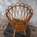 1960's vintage rattan worker