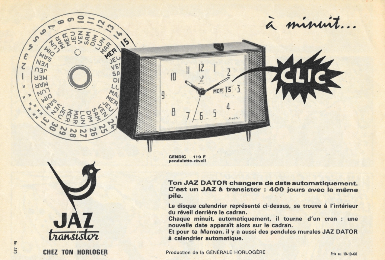 Clock, 60s