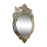 Bevelled venetian mirror, pediment, high 114 cm