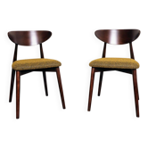 Ensemble de 2 chaises de salle à manger jaune noisetier