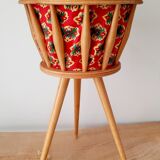 Vintage sewing basket worker