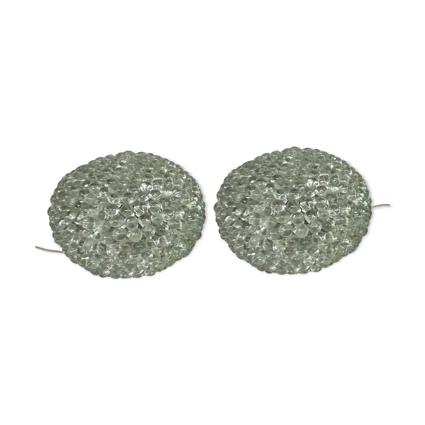 Lot of 2 glass lamps