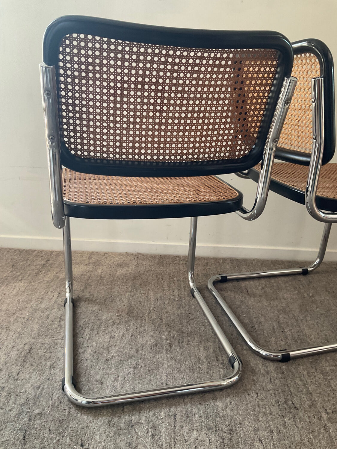 Series of 2 chairs Marcel Breuer Cesca B32
