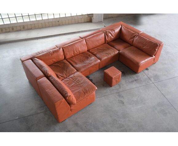 Modular Leather Sofa Cor Germany Selency Modular Leather Sofa Cor Germany Selency, Leather Sofa Pit Group