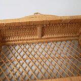 Rattan wall shelf
