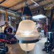Glass pendant lamp