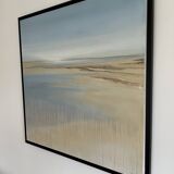 Arcachon Basin inspired canvas painting