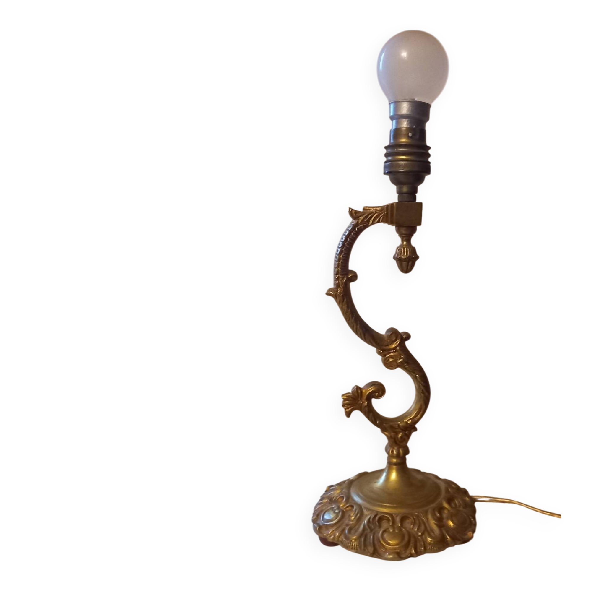 Pied de lampe en bronze