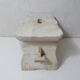 old small white patinated wooden bench vintage step stool