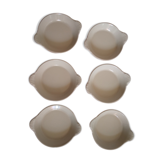 6 egg dishes Le Creuset orange