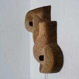 Brutalist ceramic wall sconce | Netherlands | 1960s