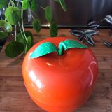 Vintage orange apple ice bucket