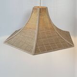 Vintage suspension, wooden slats, France, 1980.