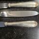 12 Art Deco knives in silver metal mid-20th century with its box