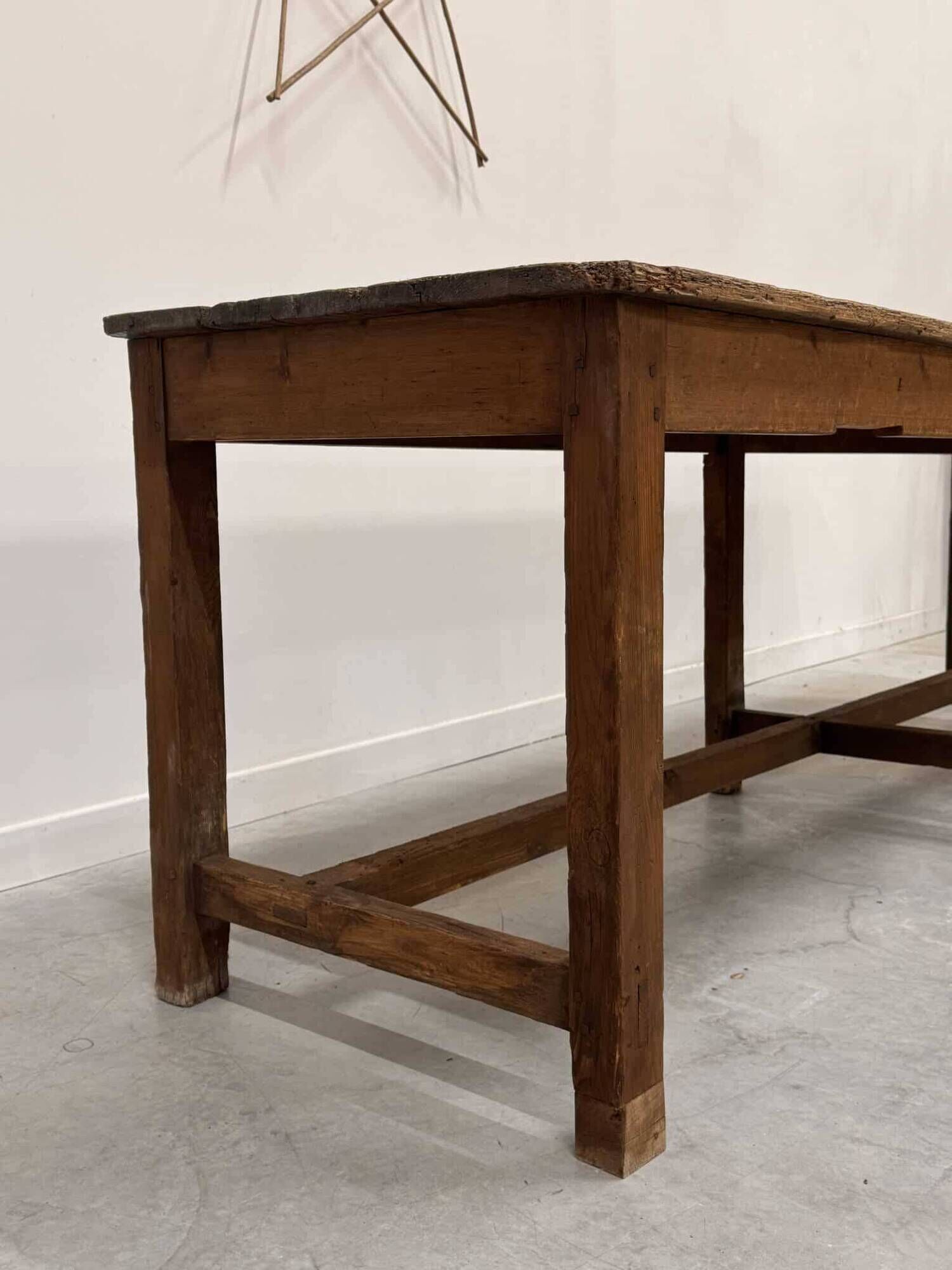 Old wooden monastery table