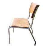 Vintage chair made of tube and wood