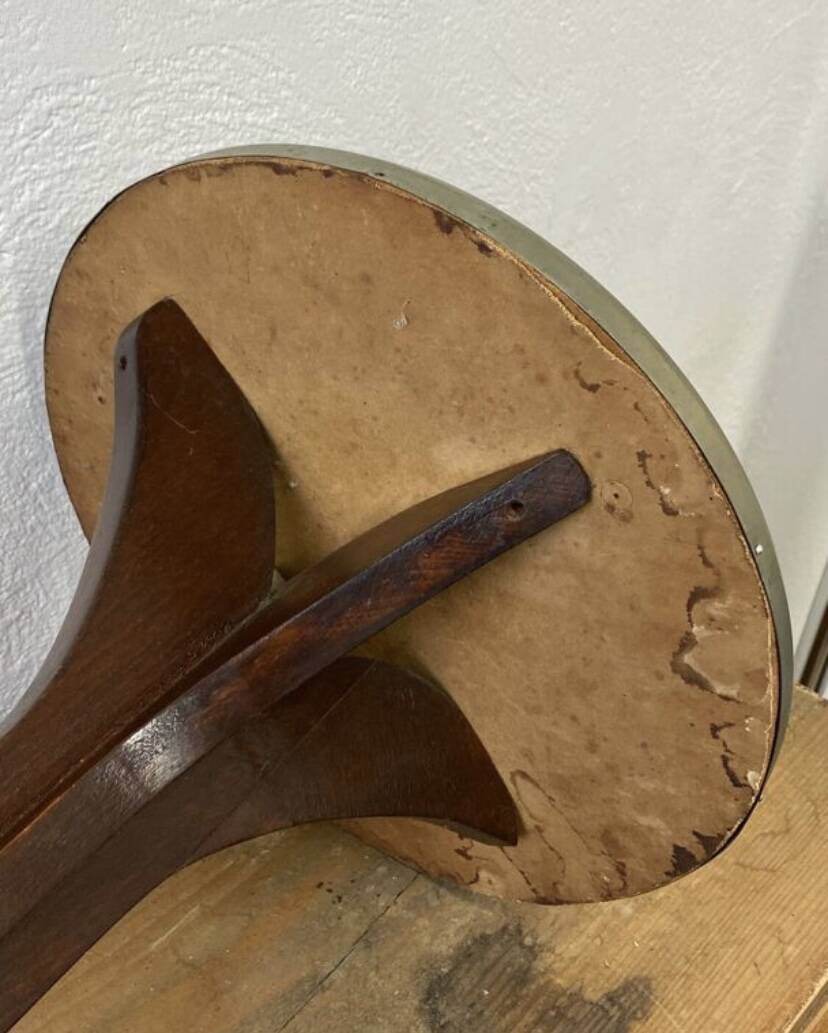 Vintage wooden pedestal table