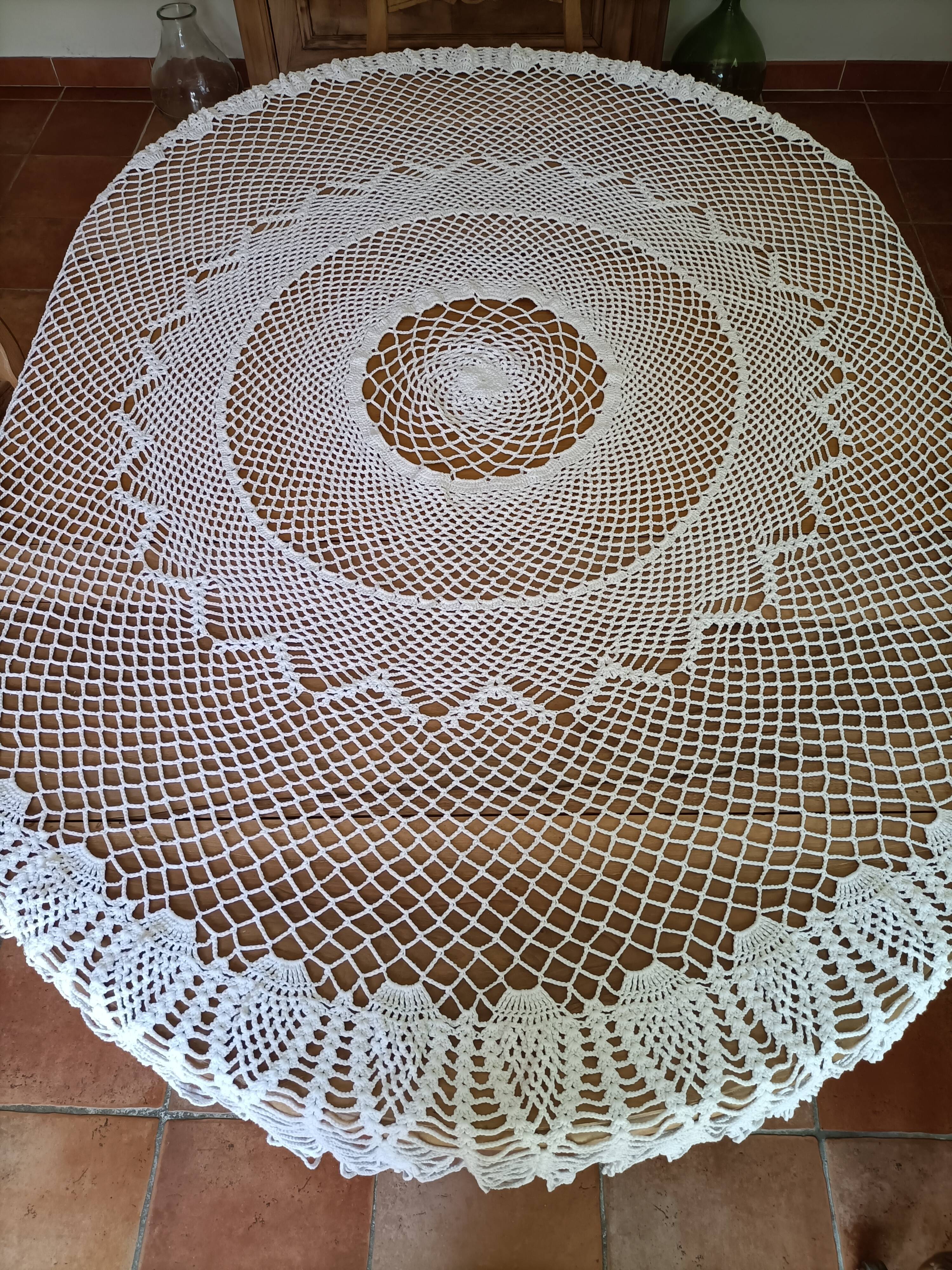 Crochet tablecloth