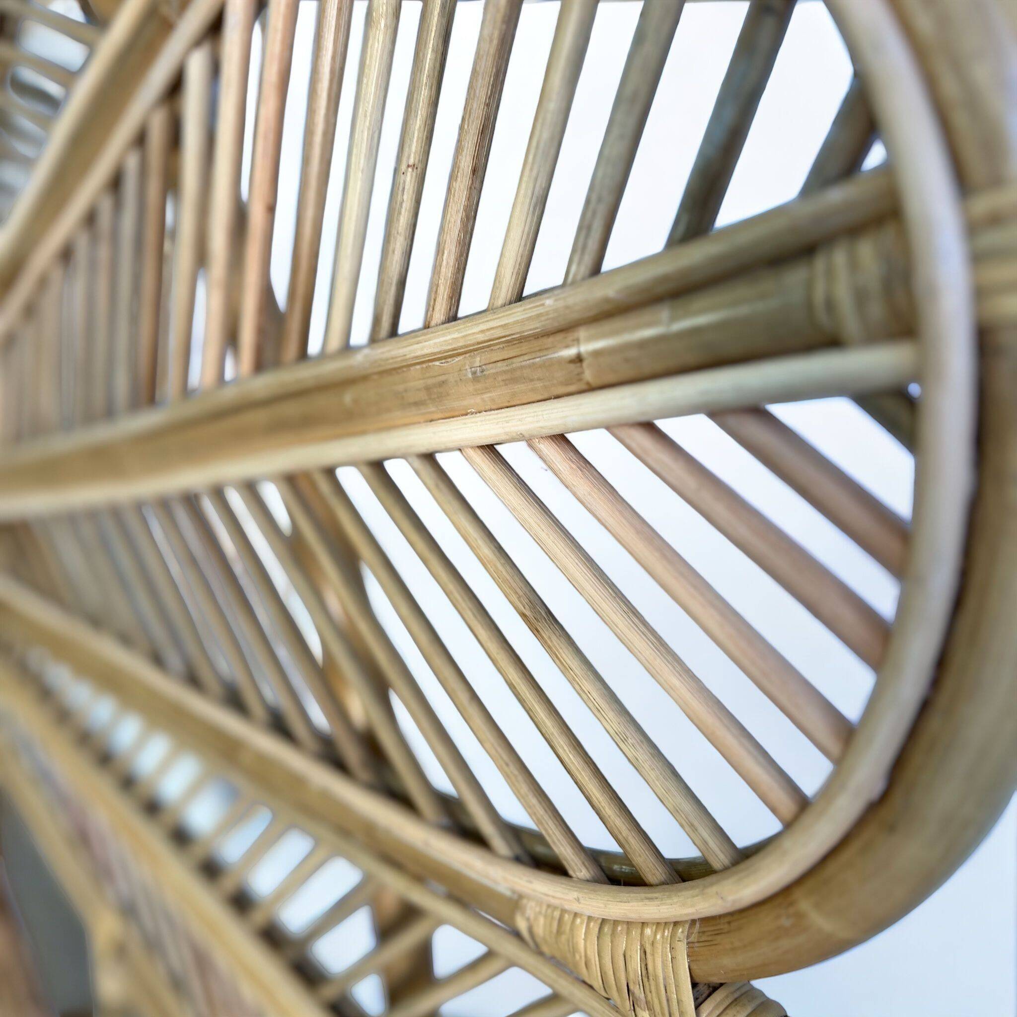 Handmade wicker headboard