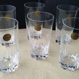 Set of 6 Cristal d'Arques Cheverny water or orangeade glasses