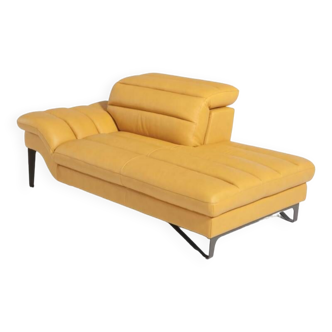 2-seater leather sofa, leather chaise longue