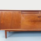 Vintage Scandinavian teak sideboard from the 60s by designer Edvard Valentinsen for Samcom