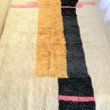 Traditional Berber rug in natural wool 2.5x1.5 m