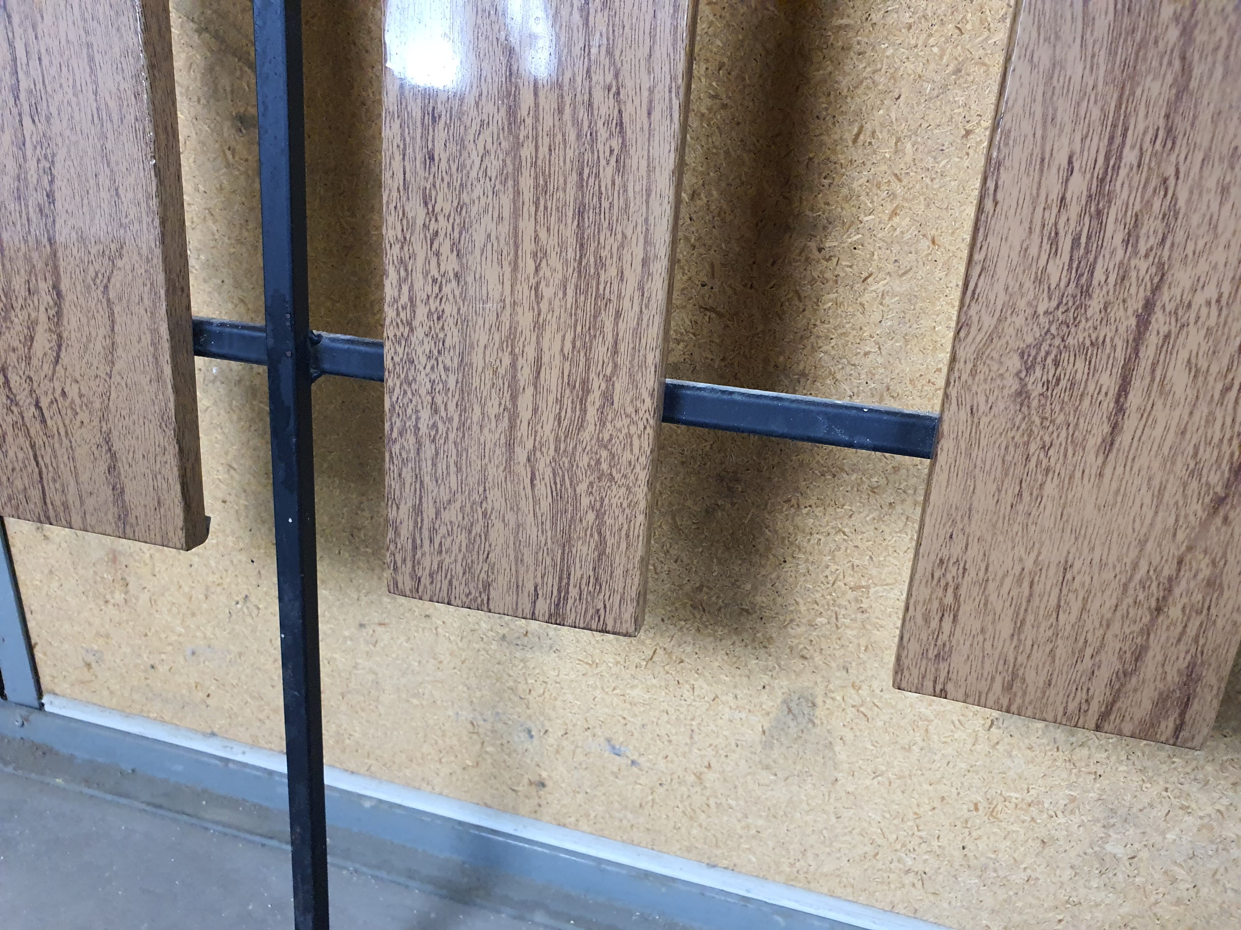 Wall coat hanger with mirror, 50s