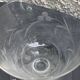 6 antique champagne glasses, chiseled floral motif, collector's item