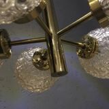 Richard Essig Sputnik Chandelier – Brass Bubble Glass 1960s