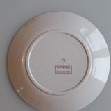 Plate duo in Sarreguemines earthenware - fontanges model