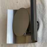 Vintage 1970s space age chrome wall lamp