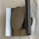 Vintage 1970s space age chrome wall lamp