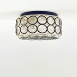 Mid-Century Glass Wall Light or Ceiling Light from Limburg, Germany, 1960s