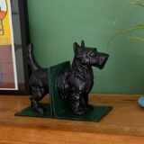 Cast iron dog bookends