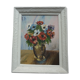 Tableau peinture bouquet de fleurs signé J Lauga
