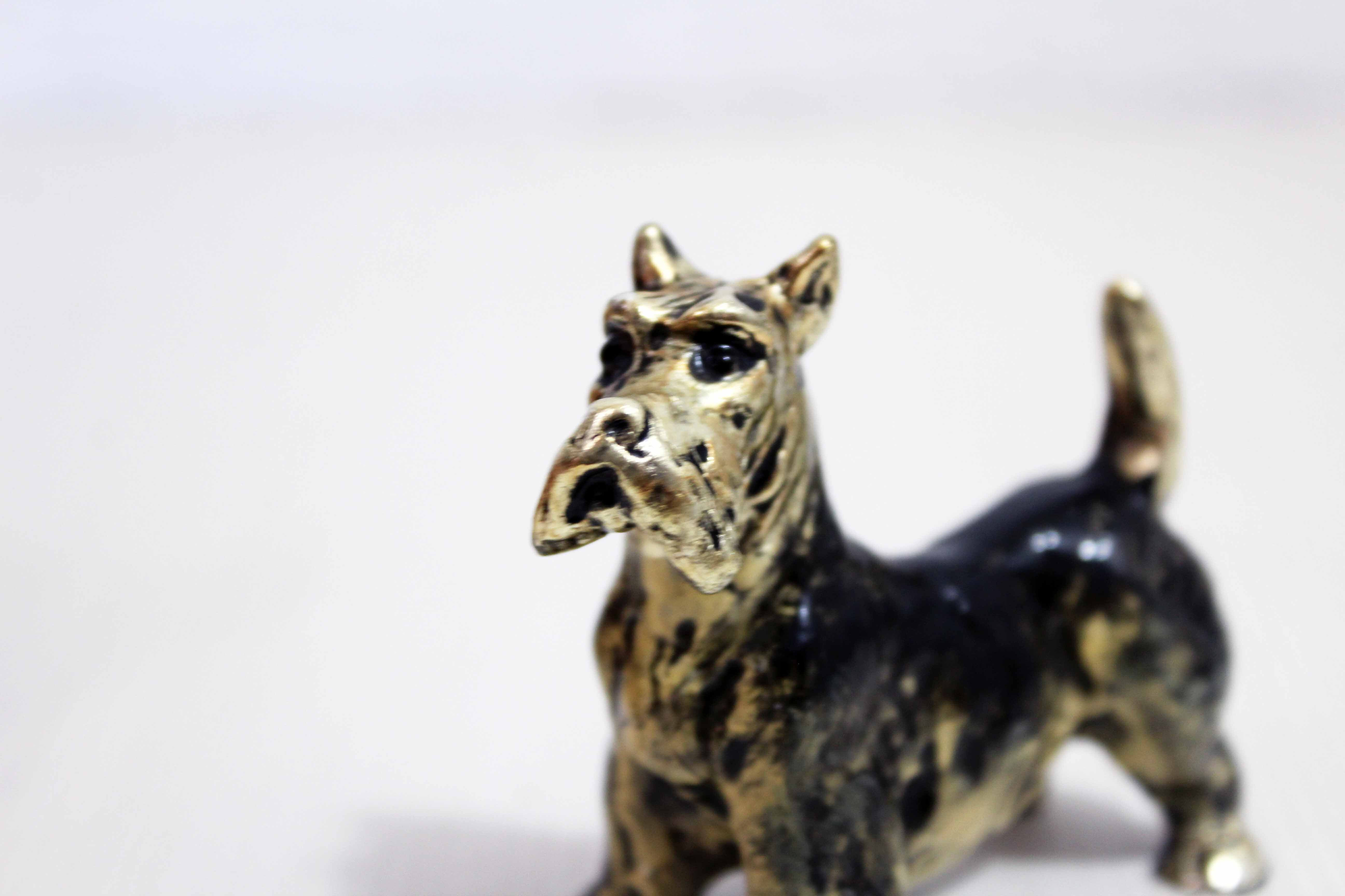 Scottish solid tin terrier