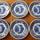 Set of 6 Dinner Plates Dutch Royal Sphinx Maastricht Cambridge Old England 3585