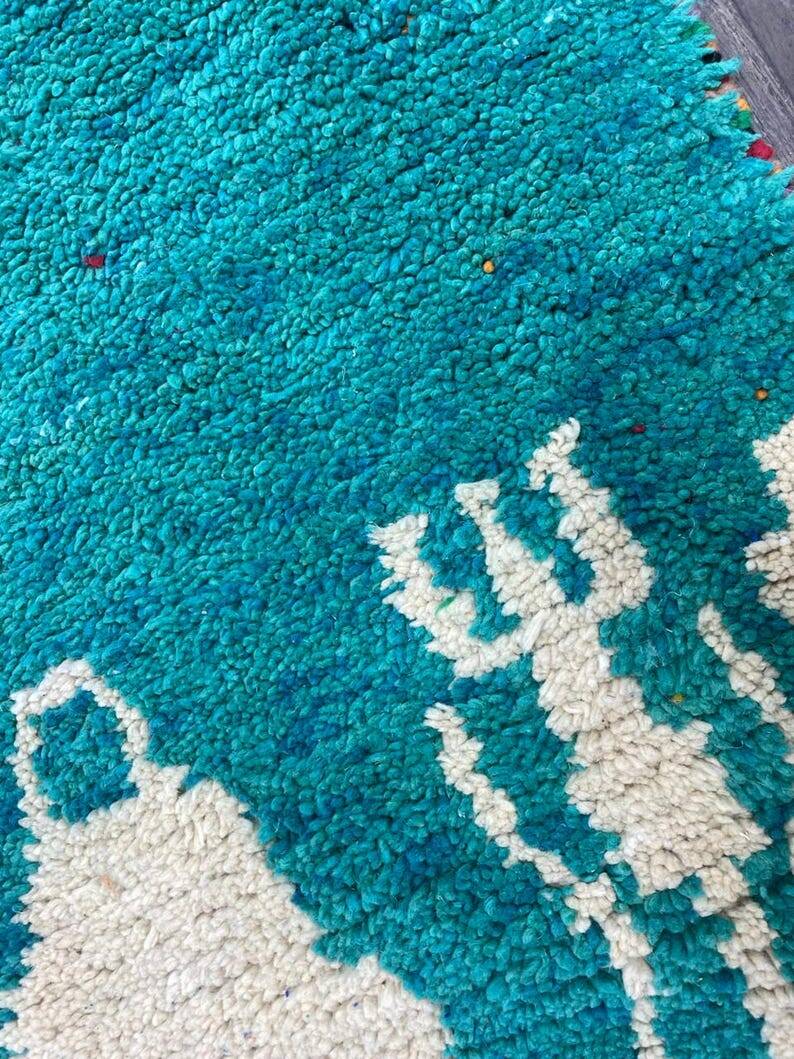 Handmade hallway rug 300cm x 70cm
